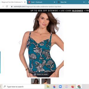 Magicsuit Fez Edie Underwire Tankini Top